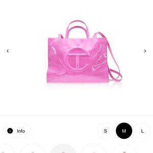 Telfar Medium Pink Patent Shopper